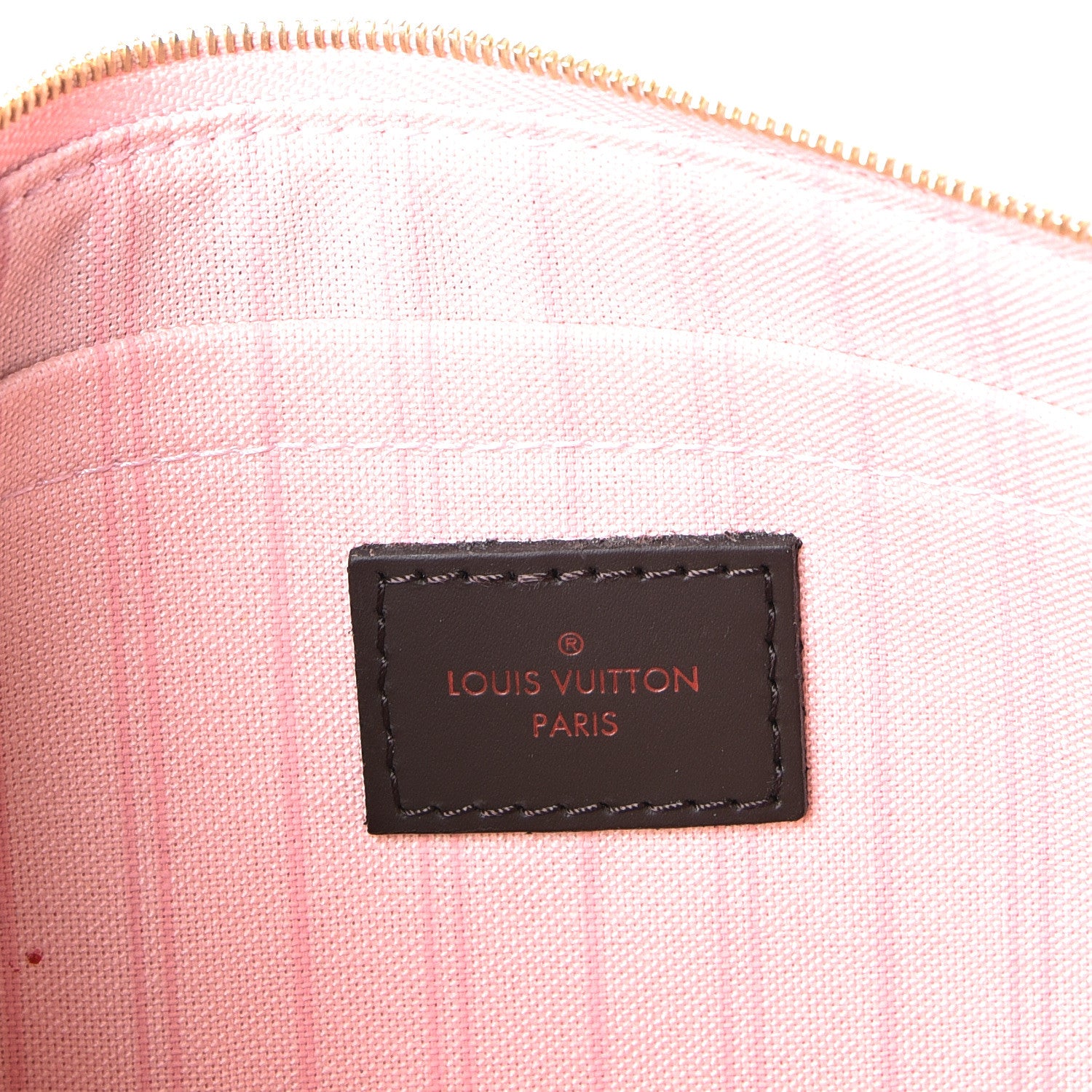 Louis Vuitton Damier Ebene Neo Neverfull MM Rose Ballerine 10 of 13