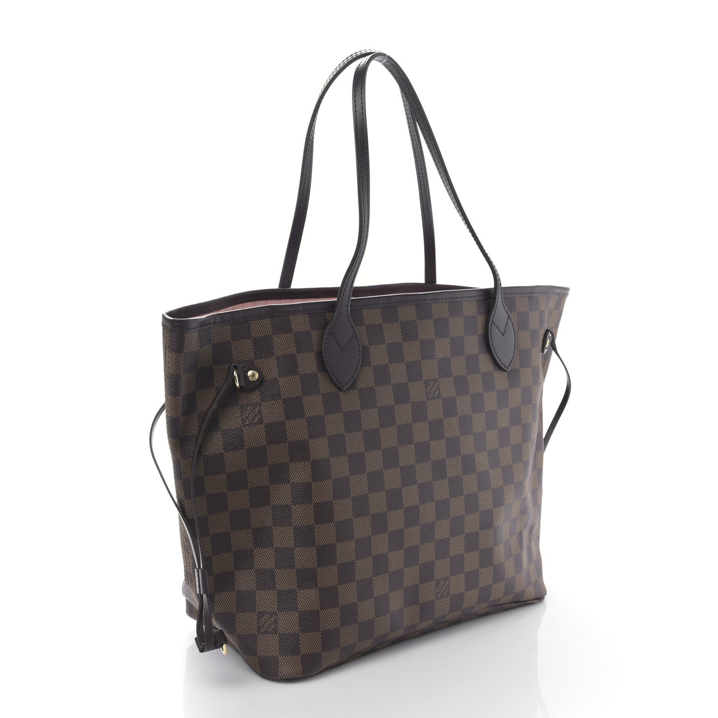 Damier Ebene Neo Neverfull MM Rose Ballerine