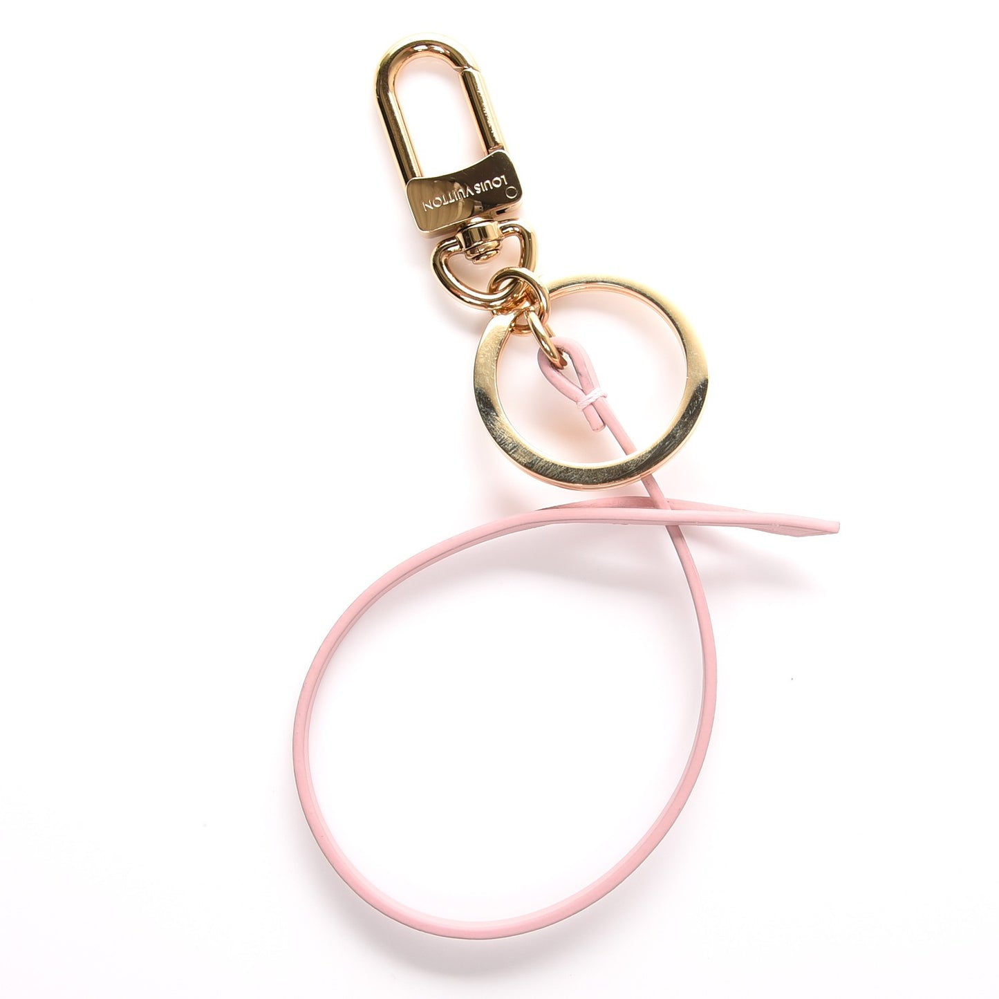 Calfskin Key Ring Holder Rose Ballerine