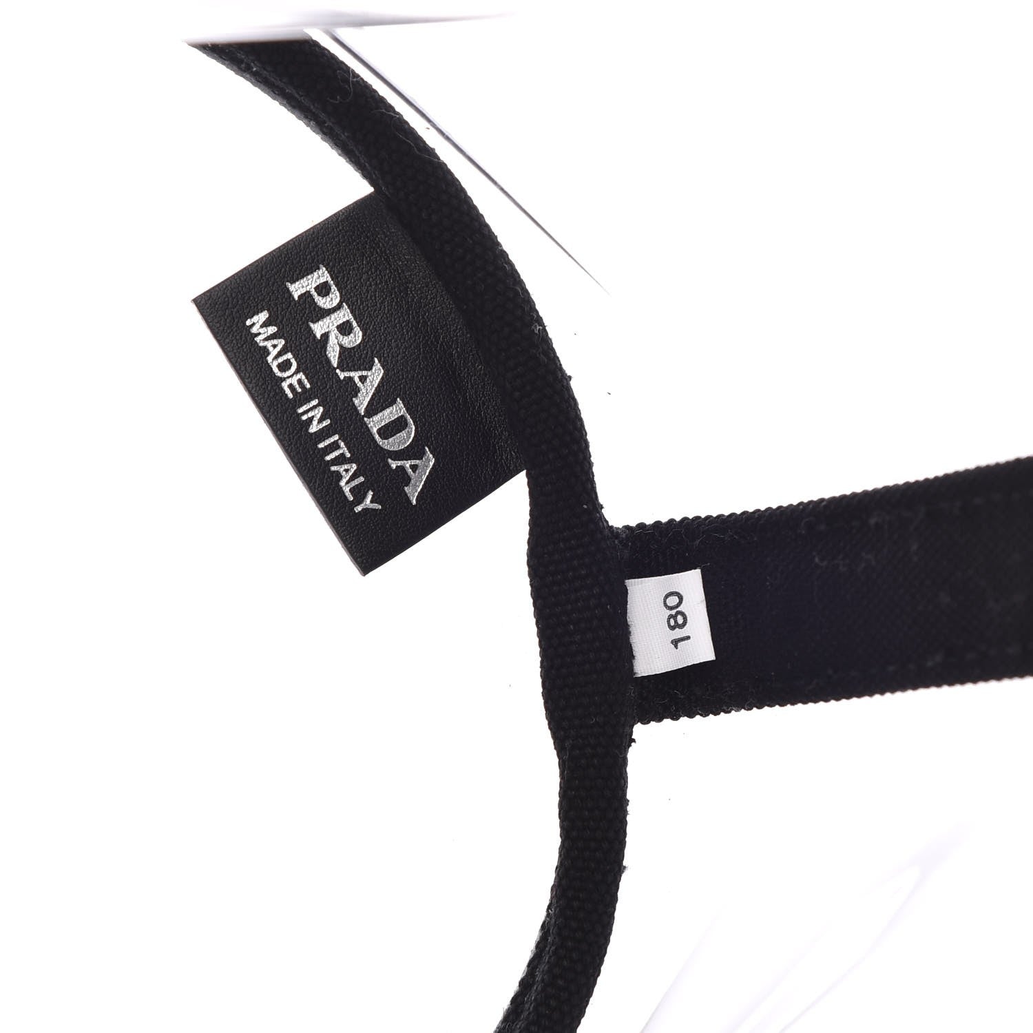 Prada Plexiglass Calfskin Small Shopper Tote Black 7 of 8
