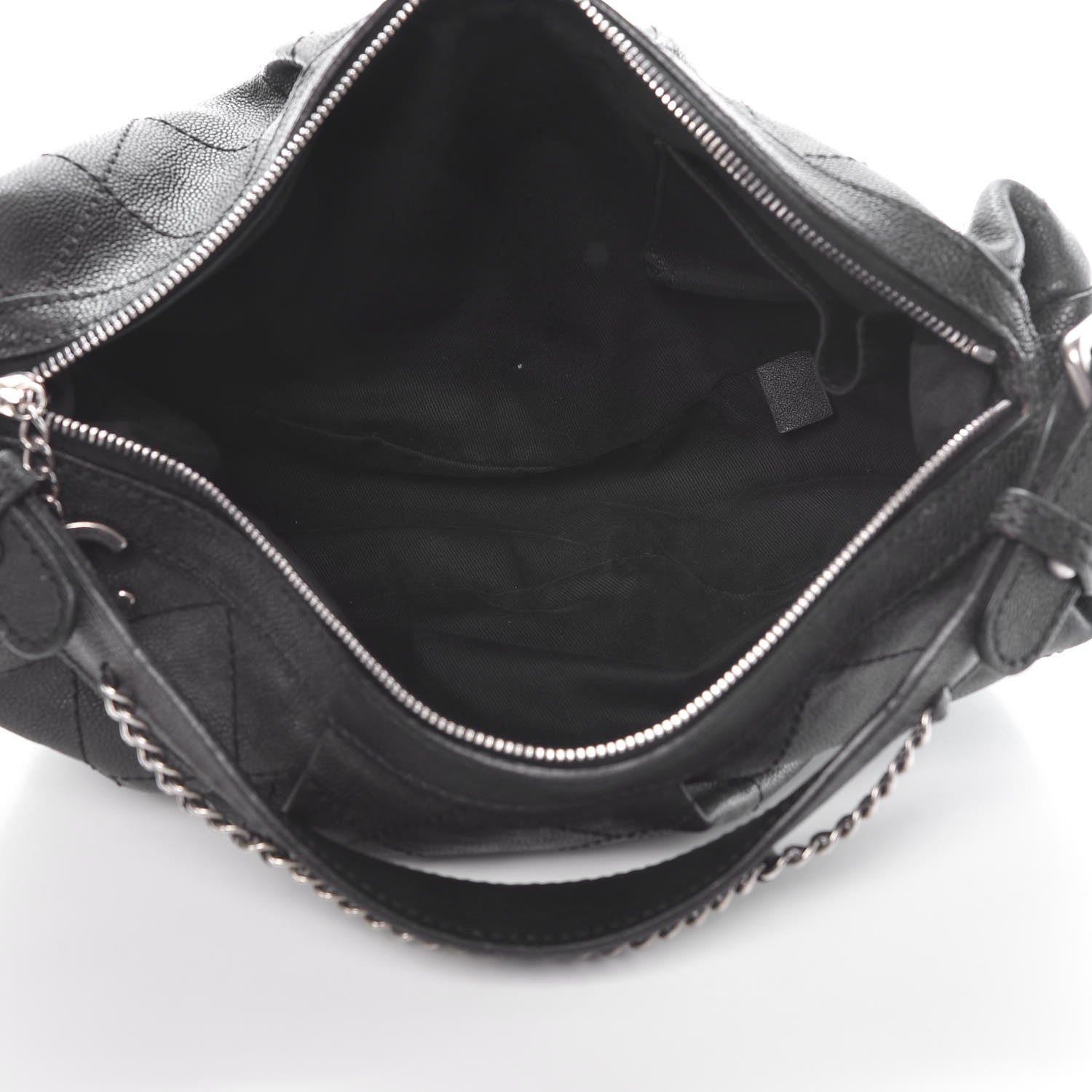 Chanel Caviar Stitched Outdoor Ligne Hobo Black 5 of 15
