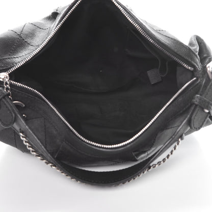 Chanel Caviar Stitched Outdoor Ligne Hobo Black 5 of 15