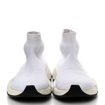 Balenciaga Technical 3D Recycled Knit Bi-Color Sole Womens Speed 2.0 Sneakers 37 White Black 2 of 8