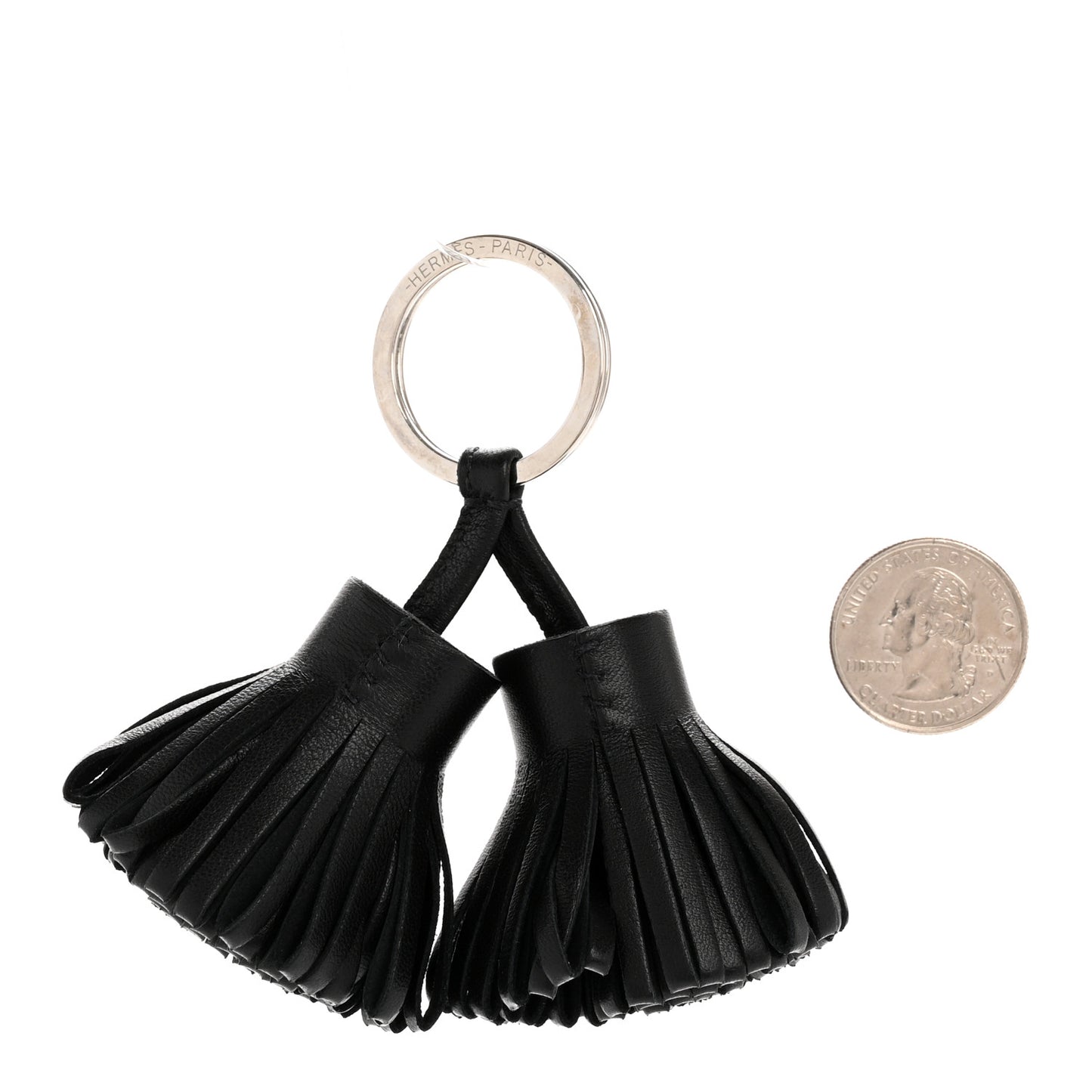 Lambskin Carmen Uno-Dos Key Holder Black