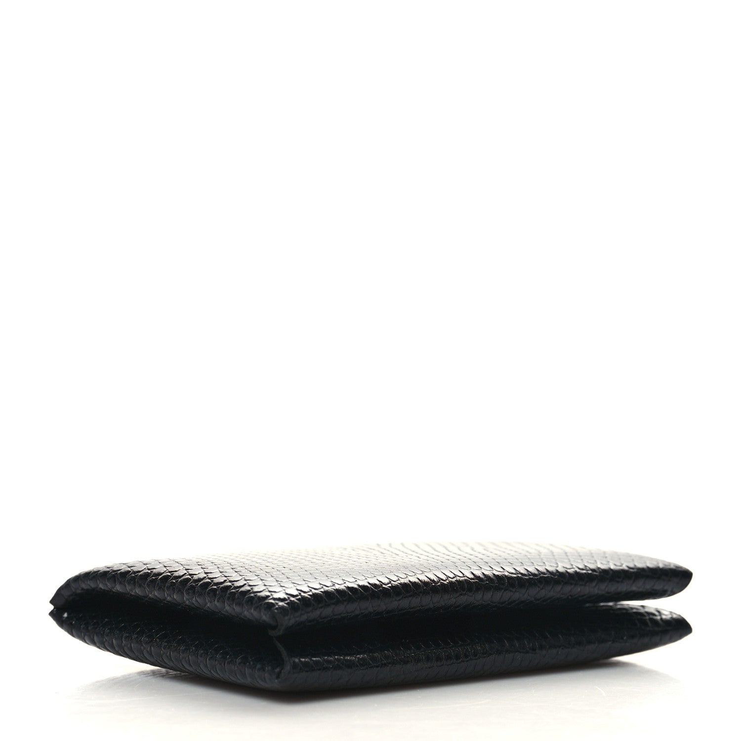 Hermes Lizard Calvi Card Case Black 4 of 9