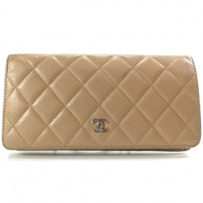Chanel Caviar Quilted Wallet Beige 1 of 10