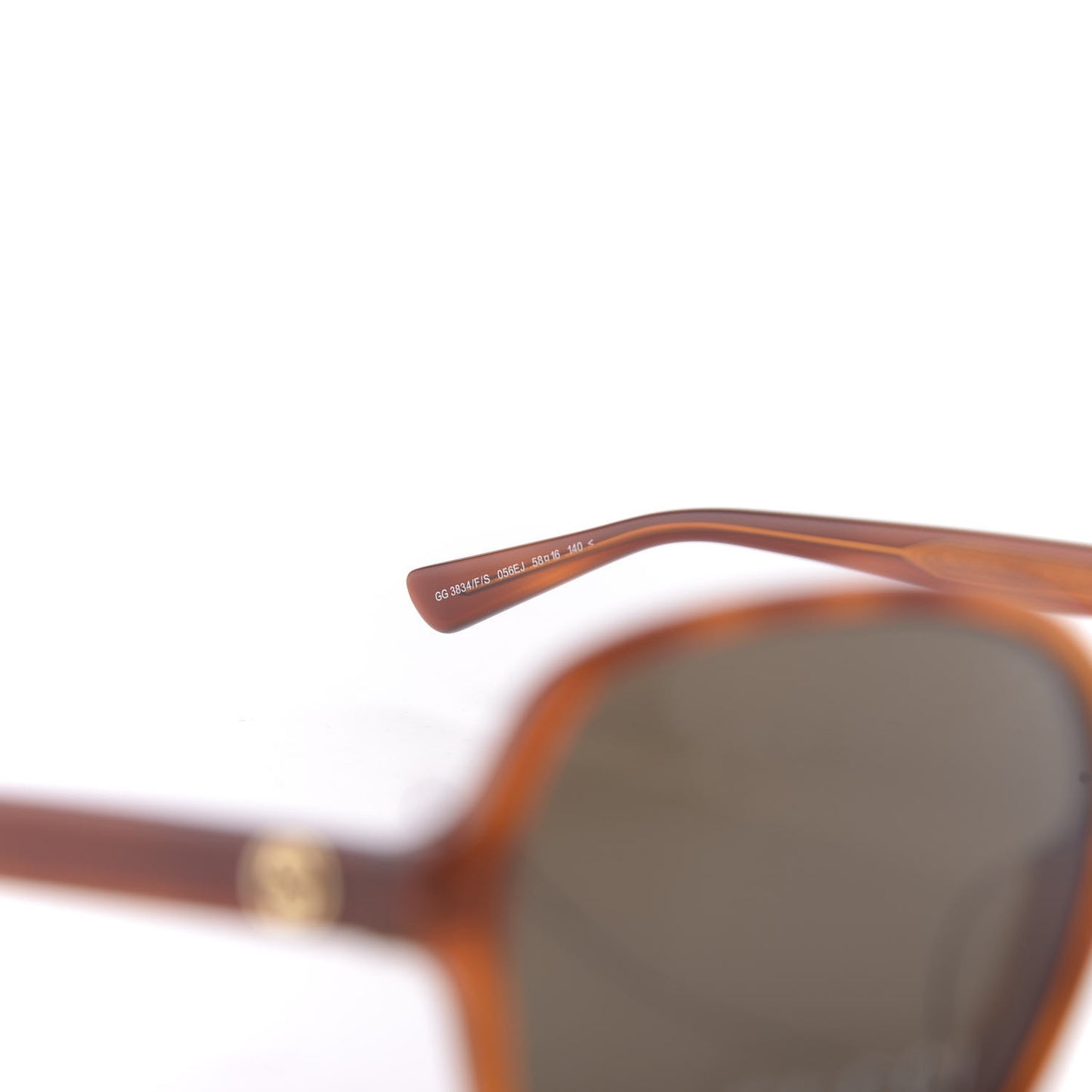 Acetate Square Frame Sunglasses GG 3834/F/S Tortoise