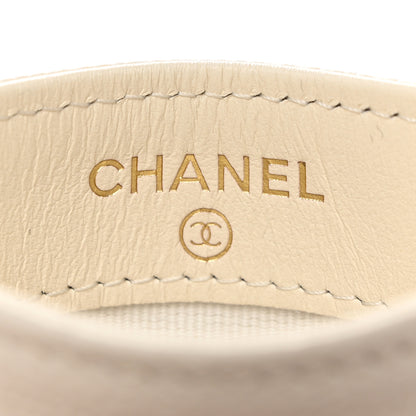 Chanel Caviar Quilted Card Holder White 6 of 13