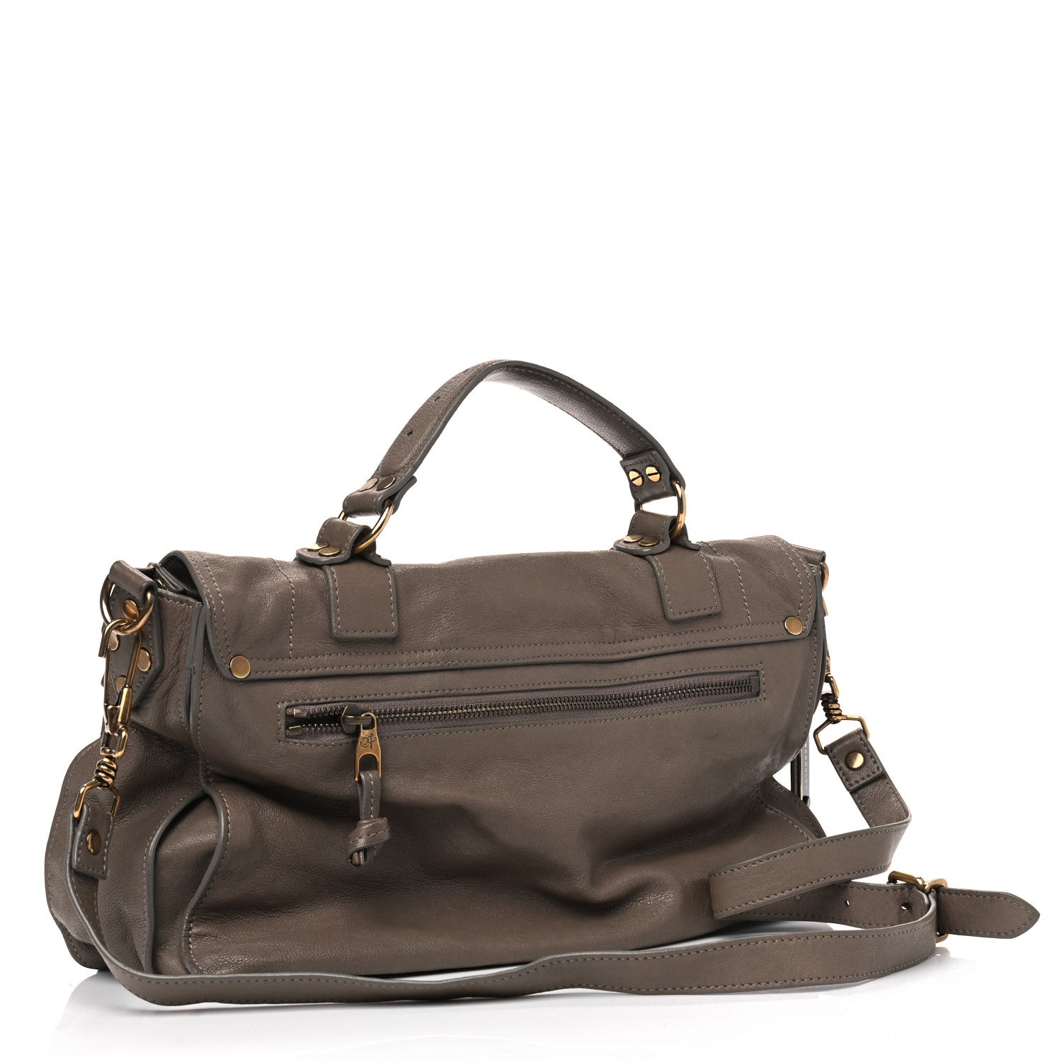 Proenza Schouler Lambskin Medium PS1 Satchel Smoke 2 of 13