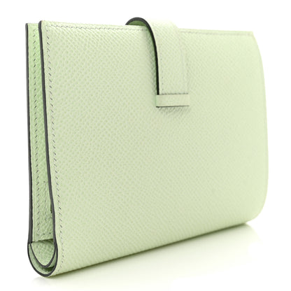 Hermes Epsom Bearn Compact Wallet Vert Fizz 3 of 9
