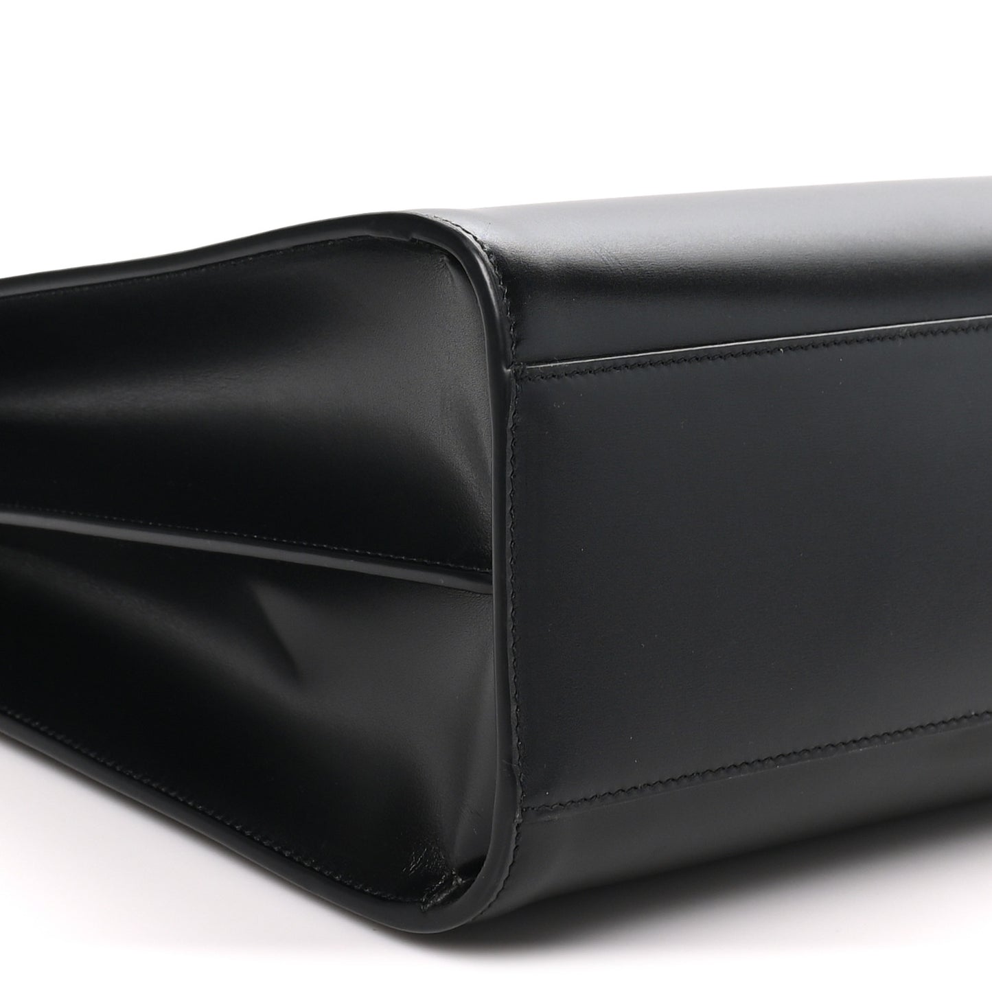 Calfskin Large Thin Sac De Jour  Black