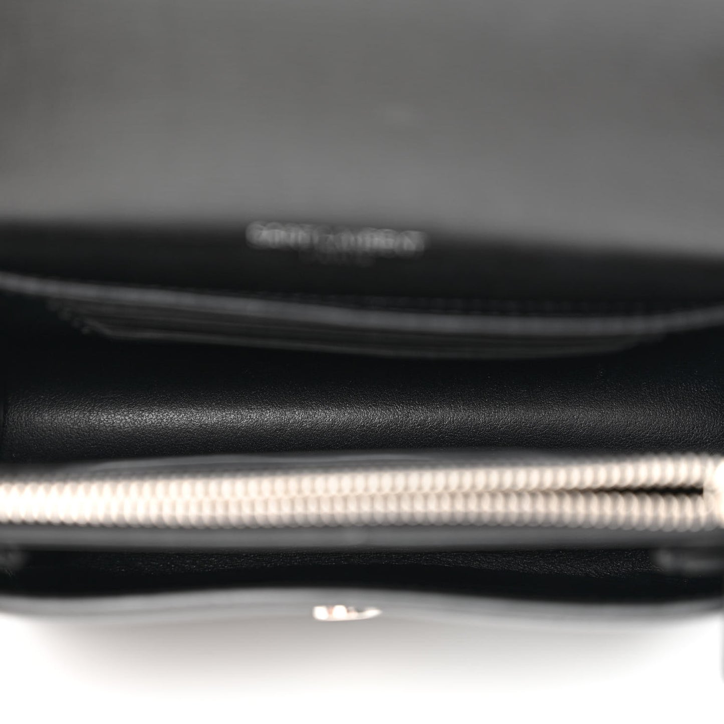 Calfskin Monogram Sunset Chain Wallet Black