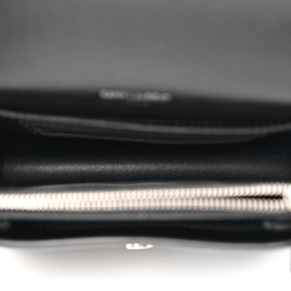 Saint Laurent Calfskin Monogram Sunset Chain Wallet Black 5 of 10