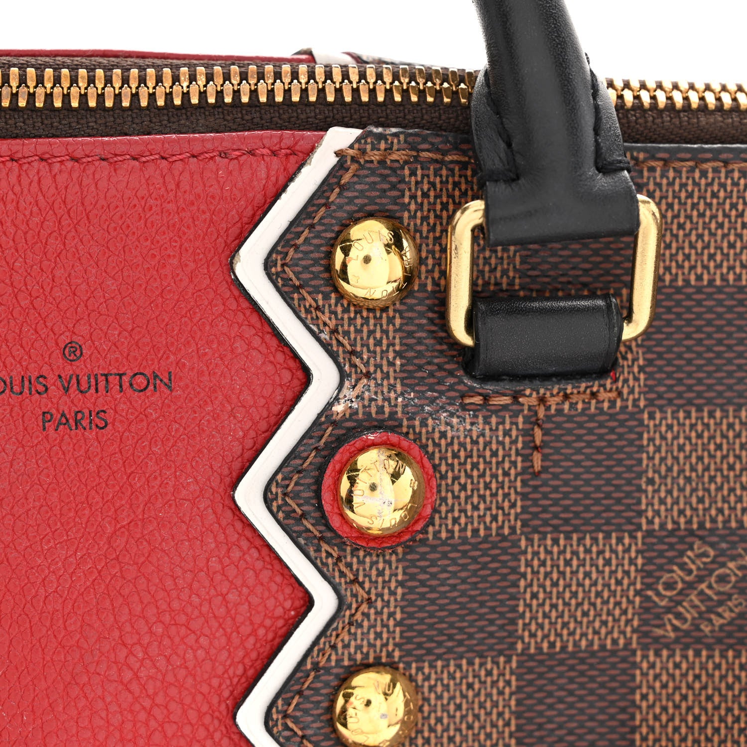 Louis Vuitton Damier Ebene Karakoram Speedy Bandouliere 30 12 of 16