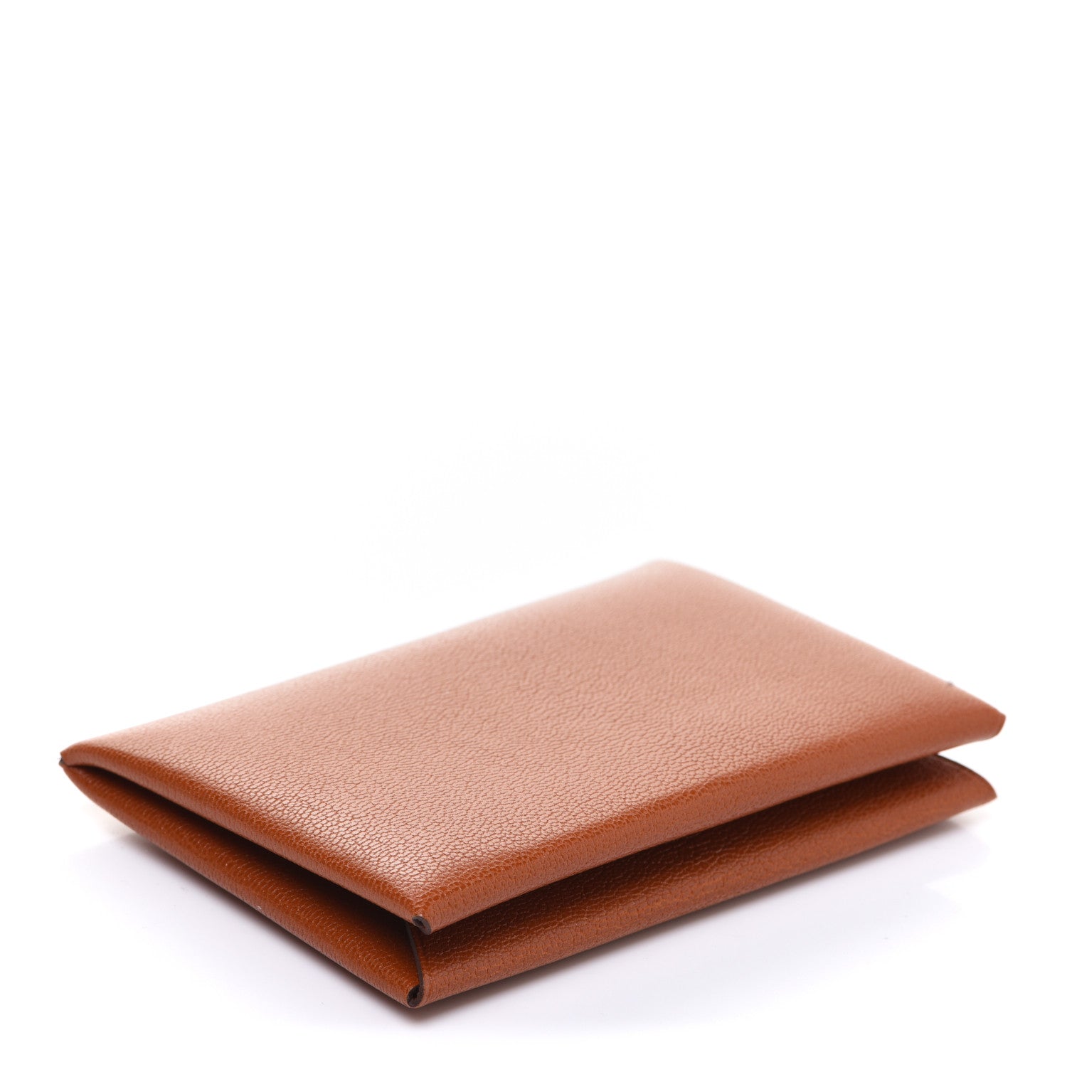 Hermes Chevre Mysore Calvi Card Case Cuivre 4 of 8