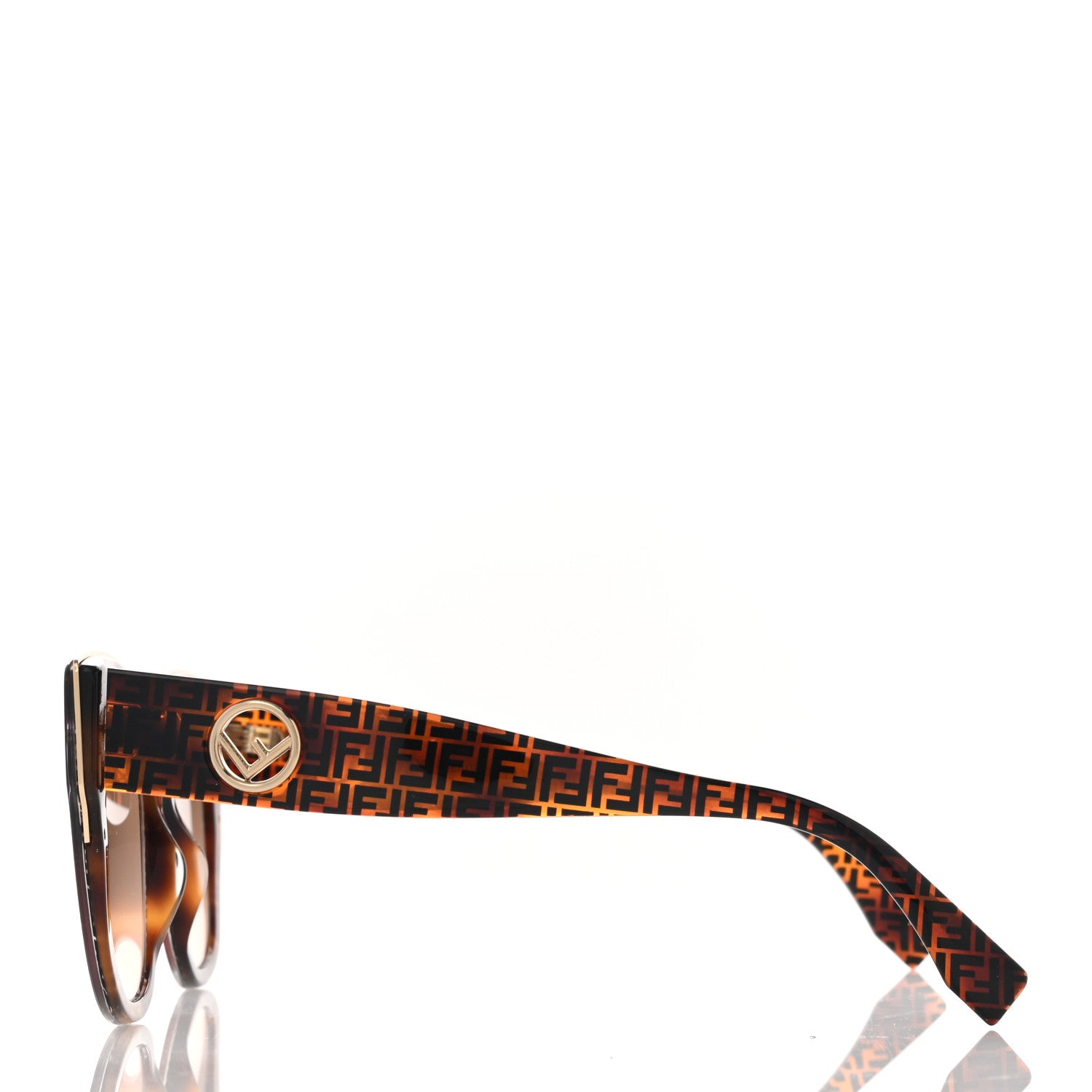 Fendi Acetate F is Fendi FF Cat Eye Sunglasses FF 0359/G/S Havana 3 of 7