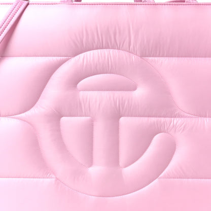 Telfar Nylon Large Puff Shopping Bag Pink 7 of 9