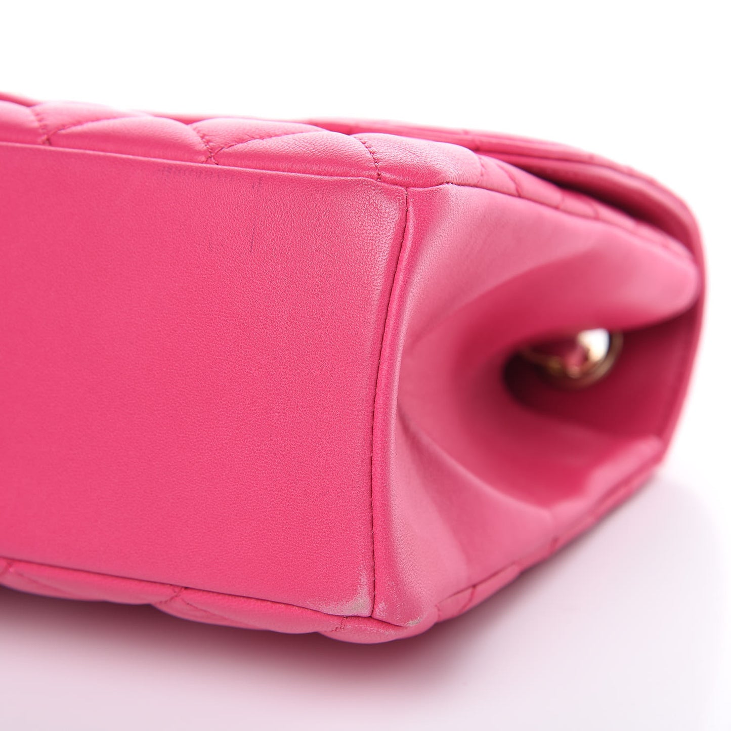 Lambskin Quilted Medium Mademoiselle Chic Flap Pink