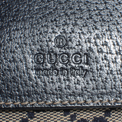 Gucci GG Monogram Web Double Pocket Belt Bag Navy 6 of 10