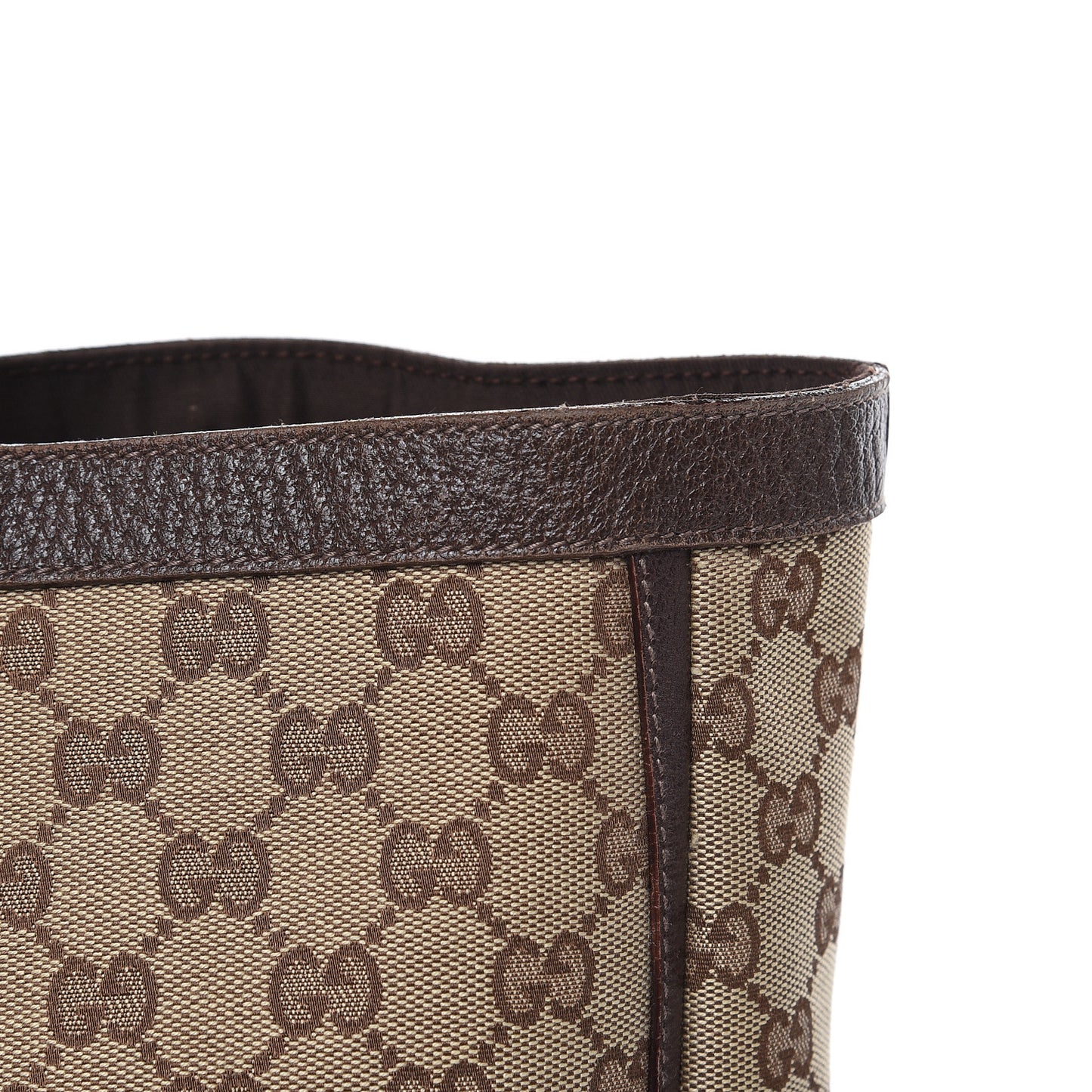 Monogram Large Abbey Tote Dark Brown