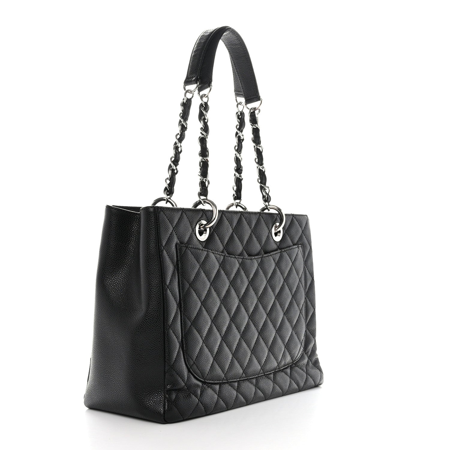 Chanel Caviar Quilted Grand Shopping Tote GST Black 3 of 10