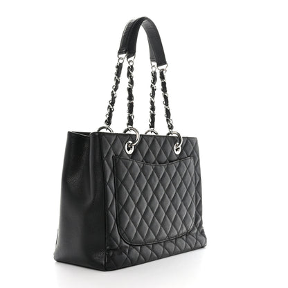 Chanel Caviar Quilted Grand Shopping Tote GST Black 3 of 10