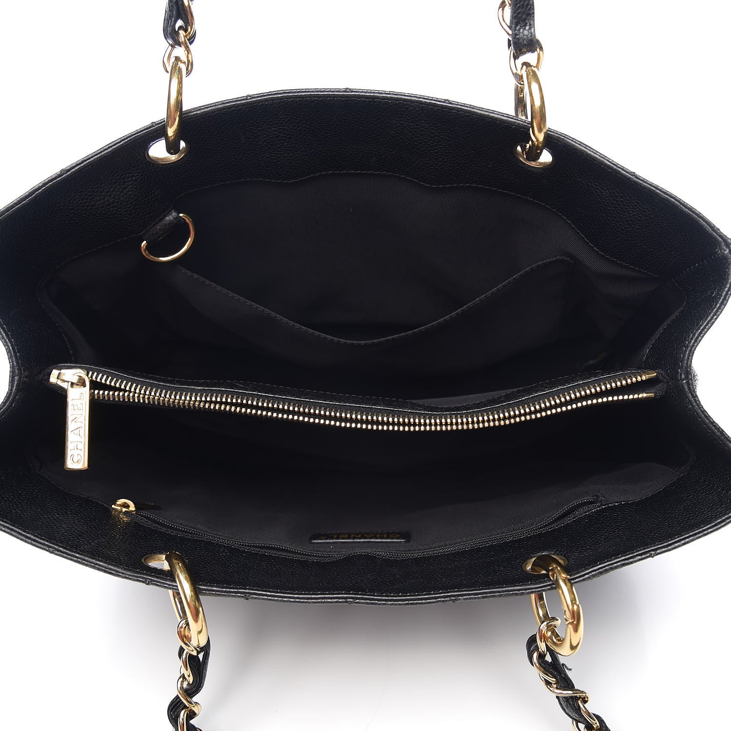 Chanel Caviar Quilted Grand Shopping Tote GST Black 4 of 10