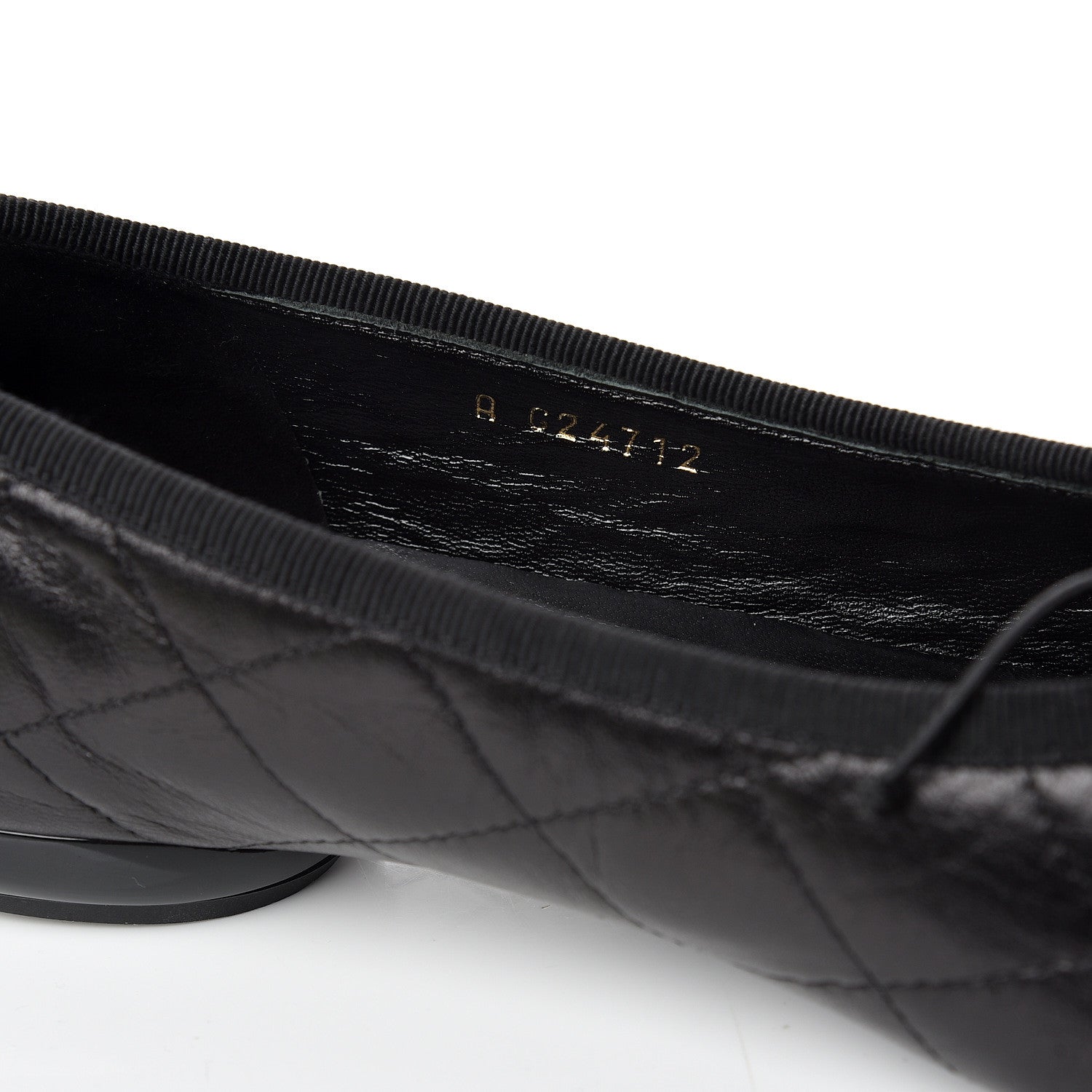 Chanel Lambskin Cambon Quilted Ballerina Flats 38 Black 10 of 10