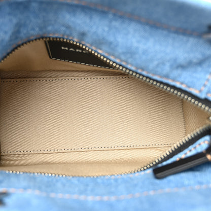 Marc Jacobs Denim Canvas Small Chain Bag Blue Light Wash 5 of 10
