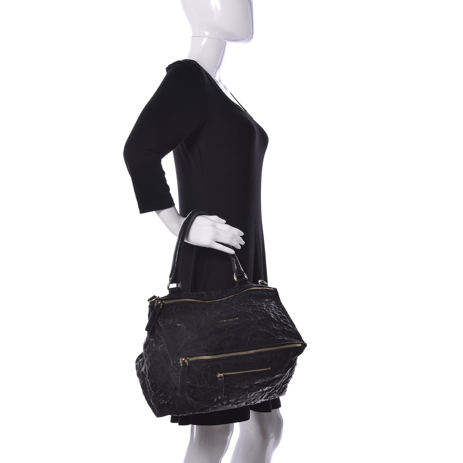 Givenchy Tumbled Sheepskin Medium Pandora Bag Black 2 of 18