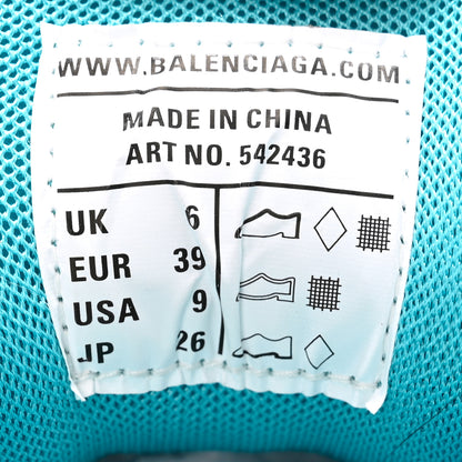 Balenciaga Mesh Nylon Womens Track Sneakers 39 Full Turquoise 6 of 8
