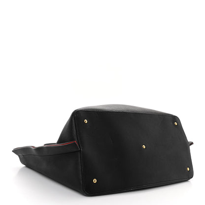 Valentino Garavani Grainy Calfskin Medium VLogo Escape Shopper Black 5 of 10