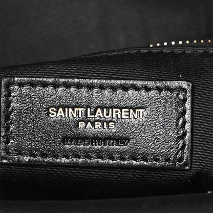 Saint Laurent Lambskin Matelasse Monogram Joe Backpack Black 5 of 10