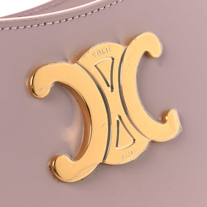 Celine Shiny Calfskin Medium Tilly Triomphe Shoulder Bag Bleached Pink 11 of 13