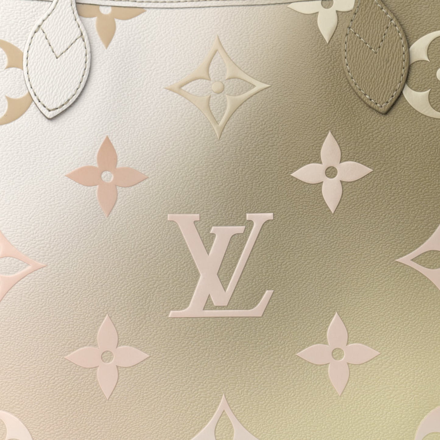 Monogram Giant Spring In The City Neverfull MM Sunset Kaki