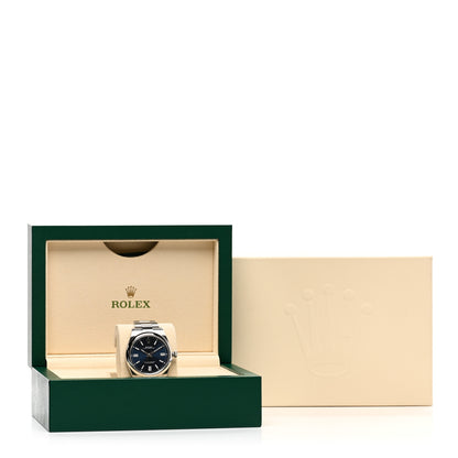 Rolex Stainless Steel 41mm Oyster Perpetual Watch Bright Blue 124300 5 of 5