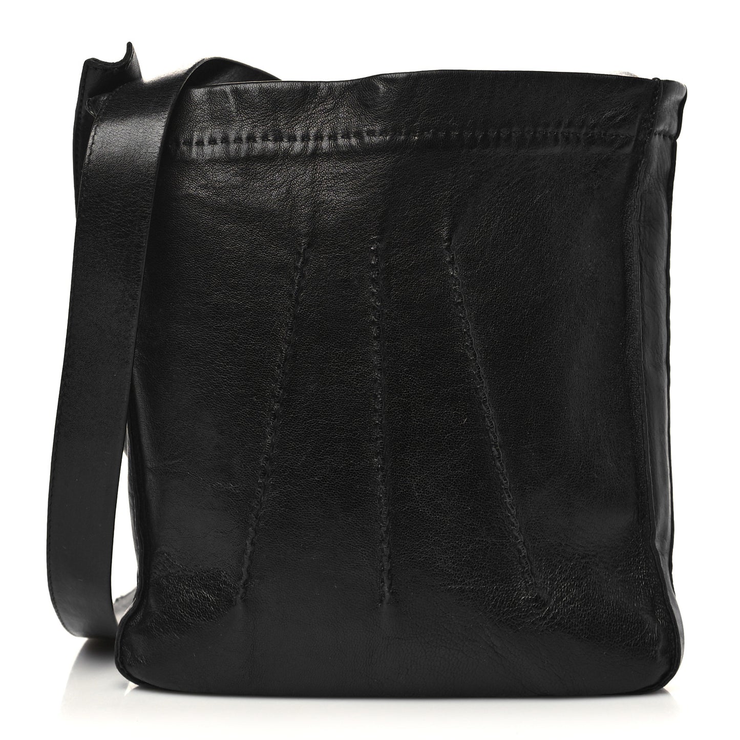 Lambskin Toudou Perfore Crossbody Black