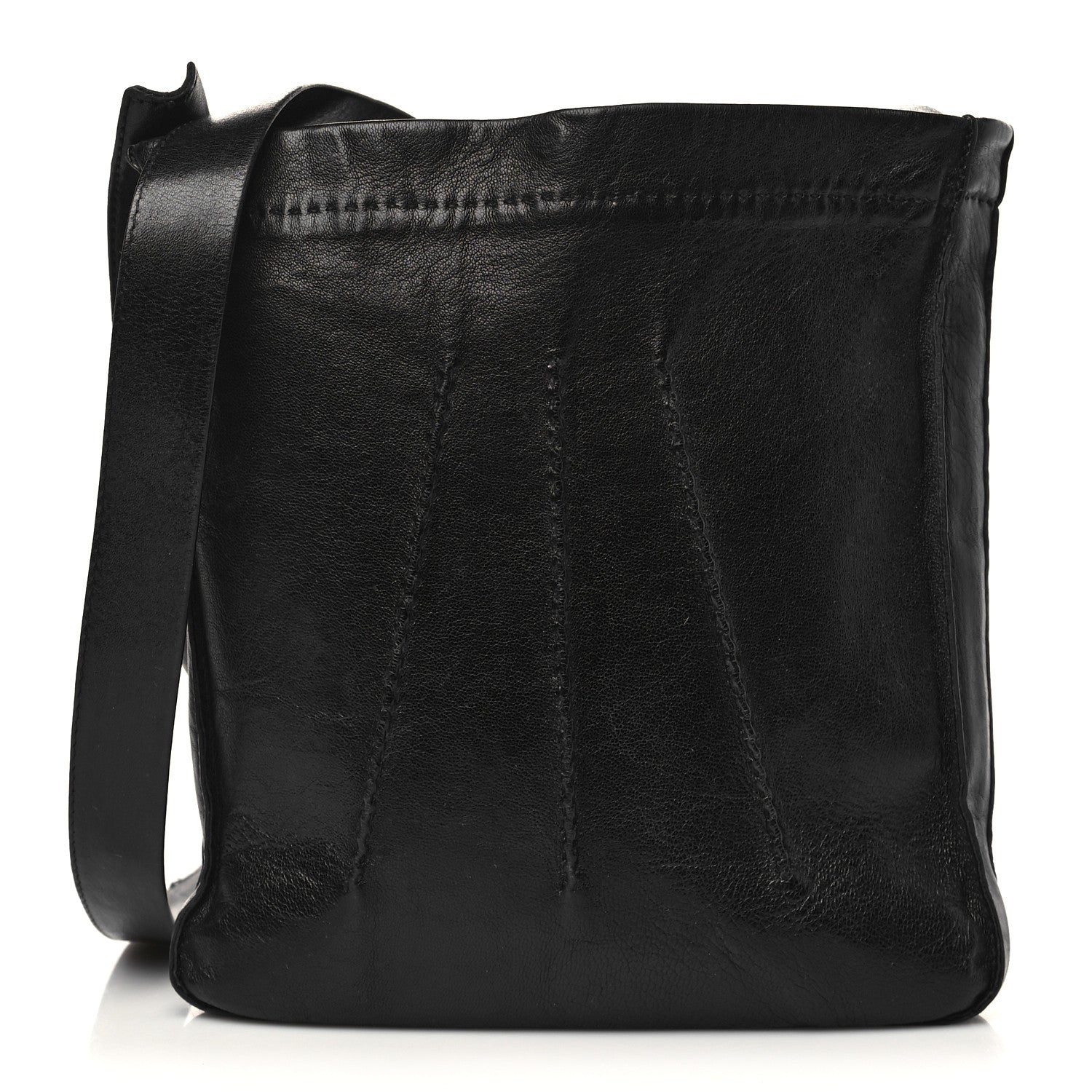 Hermes Lambskin Toudou Perfore Crossbody Black 1 of 9