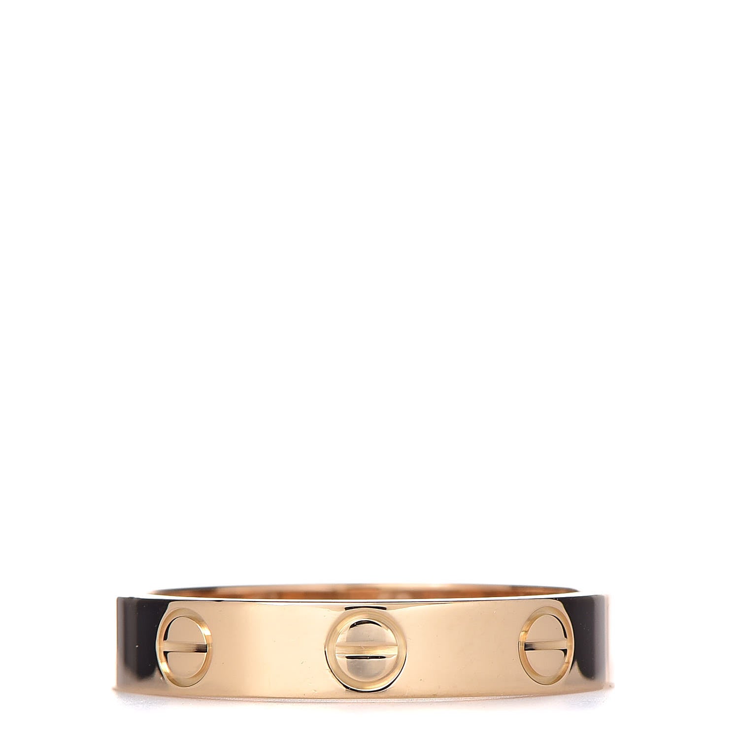 Cartier 18K Yellow Gold 3.5mm LOVE Wedding Band Ring 53 6.25 1 of 5