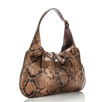 Gucci Python Medium Jackie O Bouvier Hobo 3 of 8