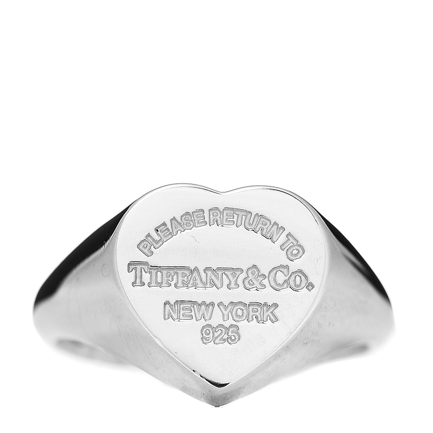 Sterling Silver Return to Heart Signet Ring 48 4.5