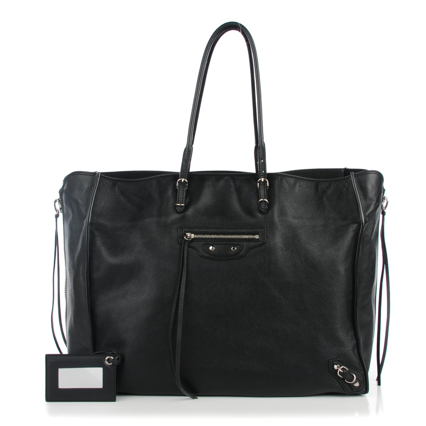Supple Calfskin Papier A4 Tote Black