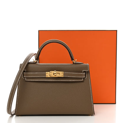 Hermes Epsom Mini Kelly Sellier 20 Etoupe 14 of 14