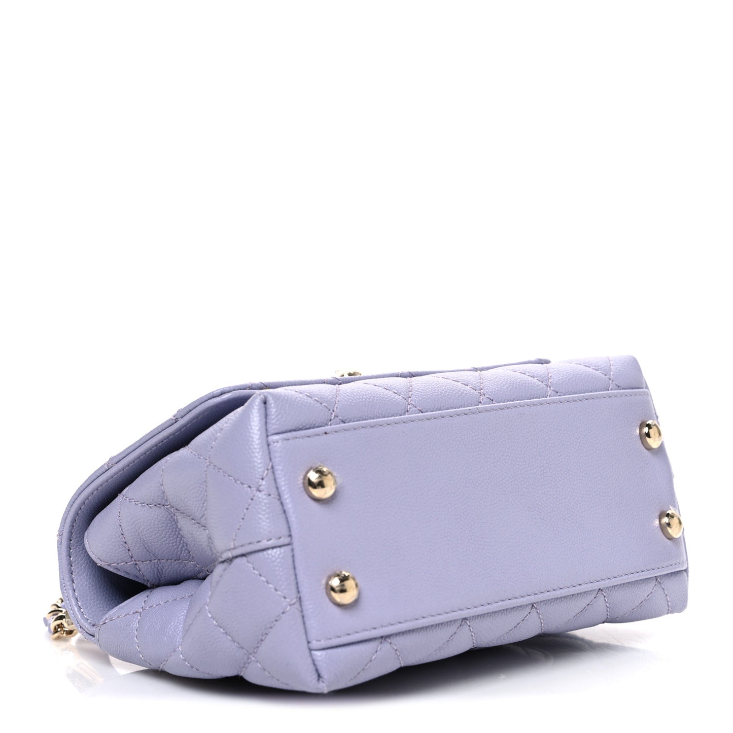 Caviar Quilted Extra Mini Coco Handle Flap Light Purple