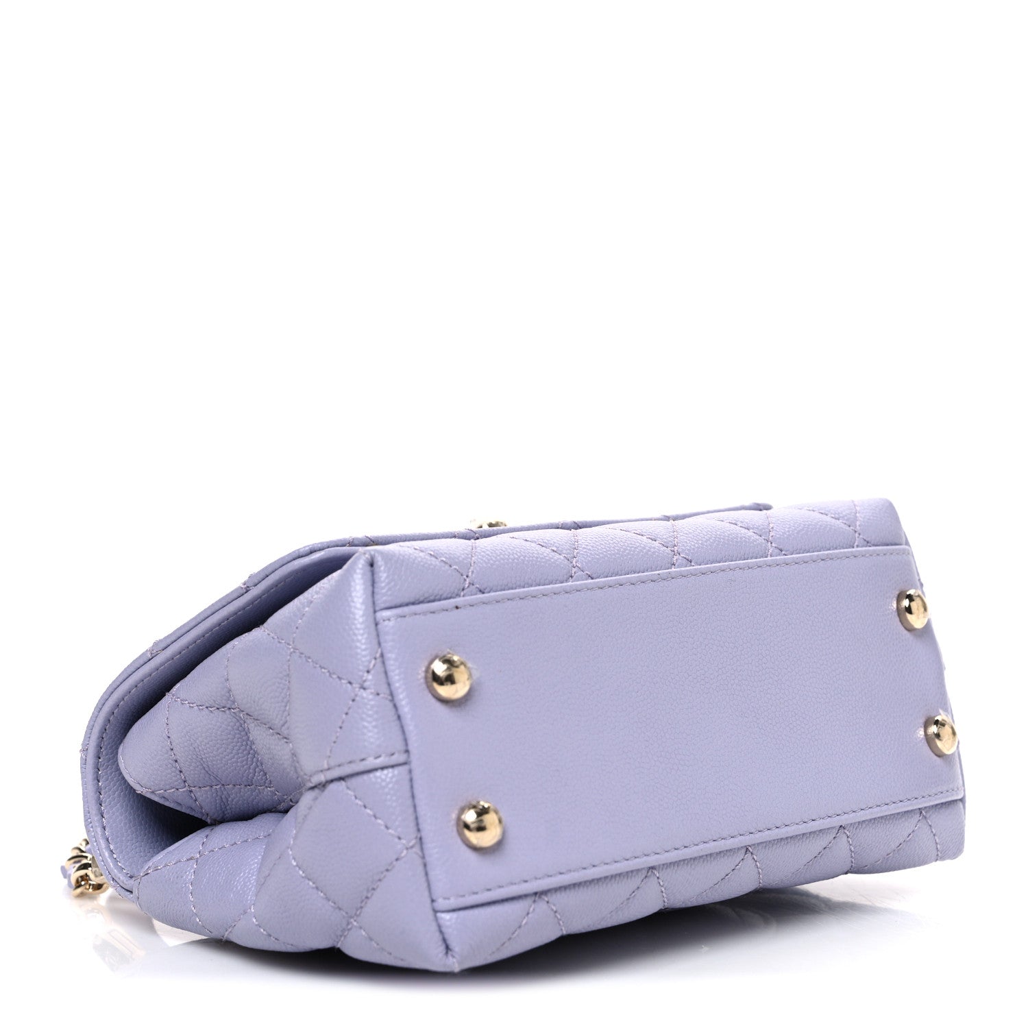 Chanel Caviar Quilted Extra Mini Coco Handle Flap Light Purple 4 of 10