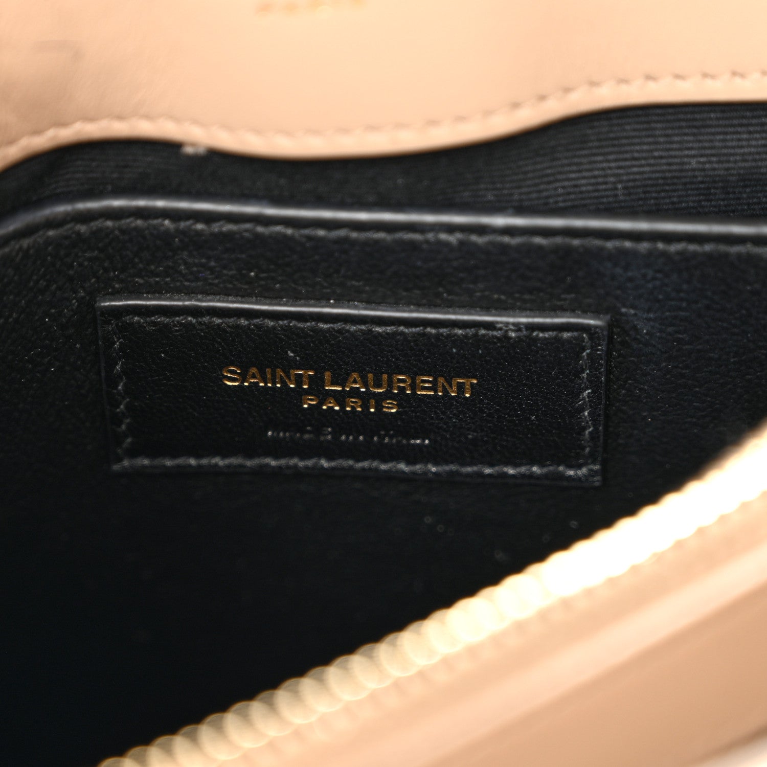 Saint Laurent Calfskin Y Quilted Monogram Small Loulou Chain Satchel Dark Beige 6 of 11