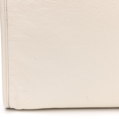 Gucci Calfskin Maxi Rajah Chain Tote White 10 of 11