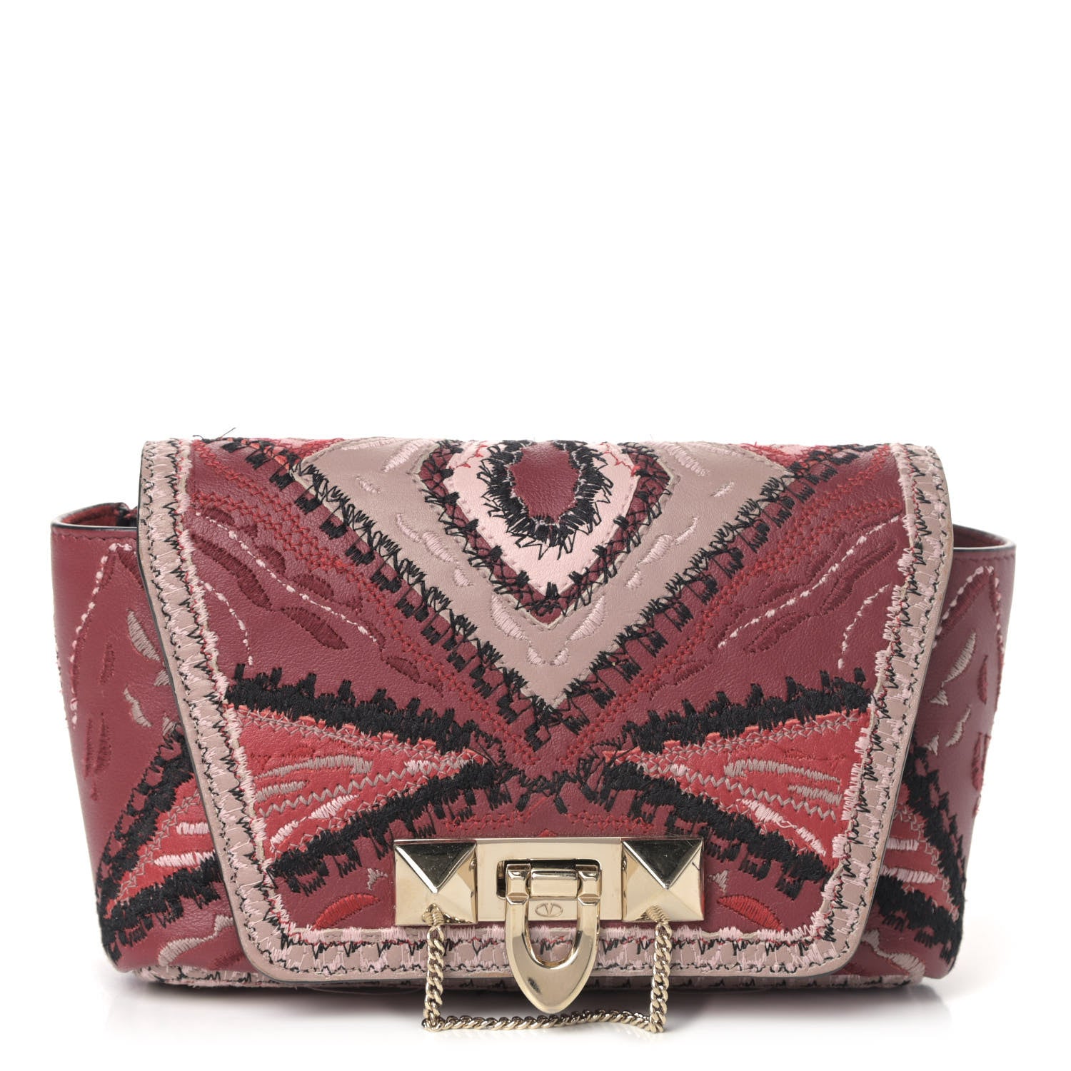Valentino Garavani Calfskin Demilune Belt Bag Red 1 of 4