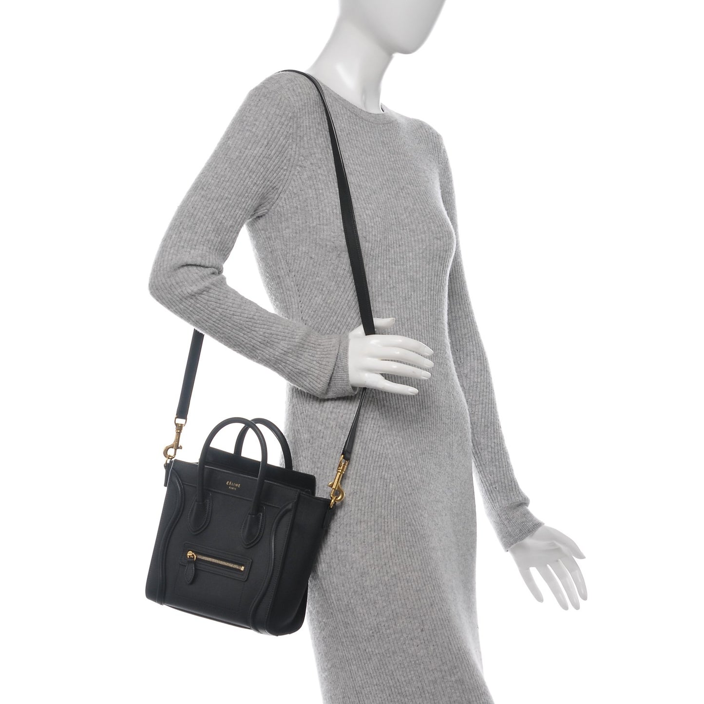Smooth Calfskin Nano Luggage Black