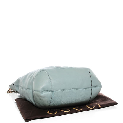 Gucci Calfskin Medium Soho Chain Hobo Splash Blue 4 of 9